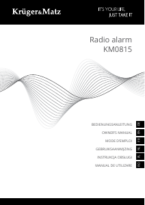 Manual Krüger and Matz KM0815 Alarm Clock Radio