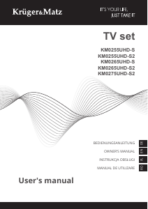 Bedienungsanleitung Krüger and Matz KM0265UHD-S LED fernseher