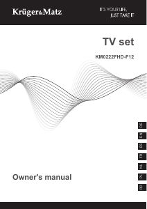 Manual Krüger and Matz KM0222FHD-F12 Televizor LED