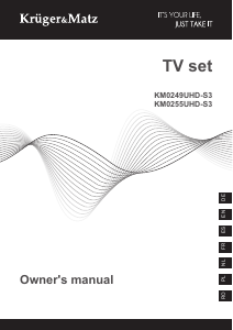 Handleiding Krüger and Matz KM0249UHD-S3 LED televisie