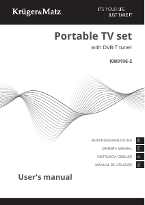Manual Krüger and Matz KM0196-2 LED Television