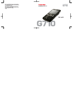 Manual Toshiba G710 Portege Mobile Phone