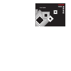 Handleiding Toshiba TS705 Mobiele telefoon