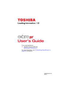 Manual Toshiba AT7-C8 Excite Go Tablet