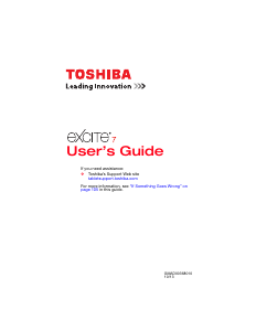 Manual Toshiba AT7-B8 Excite 7 Tablet