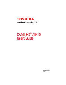 Handleiding Toshiba Camileo AIR10 Camcorder