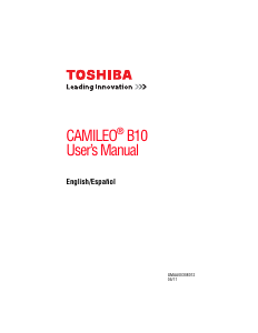 Manual Toshiba Camileo B10 Camcorder