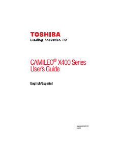 Manual Toshiba Camileo X400 Camcorder