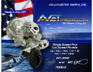 Manual Avet LX 4.6 Fishing Reel