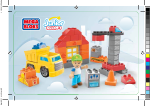 Handleiding Mega Bloks set 7152 Junior Builders Cool construction site