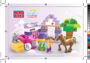 Handleiding Mega Bloks set 7156 Junior Builders Fuzzy pretty pony stable