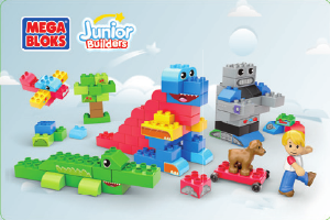 Handleiding Mega Bloks set 7582 Junior Builders Build-a-story