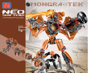 Kullanım kılavuzu Mega Bloks set 6302 Neo Shifters Mongra-Tek