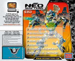 Manual Mega Bloks set 6353 Neo Shifters Web battler 2