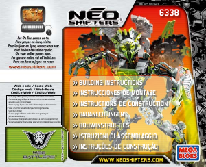 Bruksanvisning Mega Bloks set 6338 Neo Shifters Web Battler 1