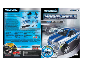 Manual Mega Bloks set 28335 Magnetix Magna-Wheels Ford 150