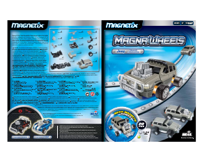 Manual Mega Bloks set 28441 Magnetix Magna-Wheels Jeep Grand Cherokee