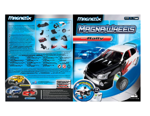 Manual Mega Bloks set 28339 Magnetix Magna-Wheels Rally