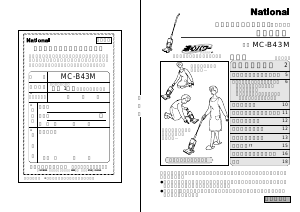 説明書 ナショナル MC-B43M 掃除機