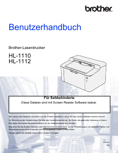 Bedienungsanleitung Brother HL-1112 Drucker