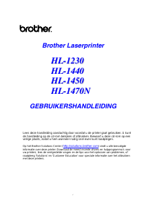 Handleiding Brother HL-1450 Printer