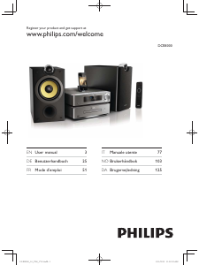 Bedienungsanleitung Philips DCB8000 Stereoanlage