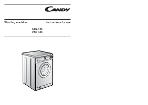 Manual Candy CBL 146 UK Washing Machine