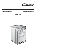 Manuale Candy CBE 75TRIT Lavatrice