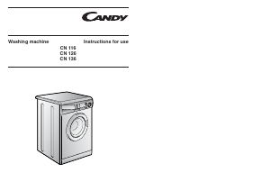 Manual Candy CN 116T UK Washing Machine