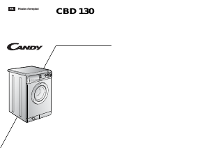 Mode d’emploi Candy CBD 130FR Lave-linge