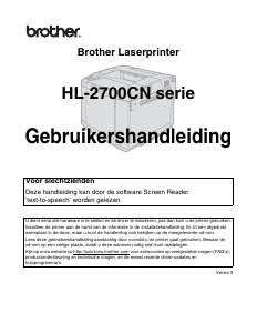 Handleiding Brother HL-2700CN Printer