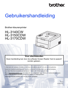 Handleiding Brother HL-3140CW Printer