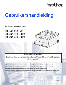 Handleiding Brother HL-3150CDW Printer