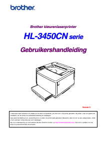 Handleiding Brother HL-3450CN Printer
