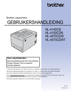 Handleiding Brother HL-4150CDN Printer