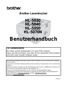 Bedienungsanleitung Brother HL-5040 Drucker