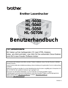 Bedienungsanleitung Brother HL-5070N Drucker