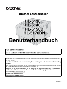 Bedienungsanleitung Brother HL-5130 Drucker