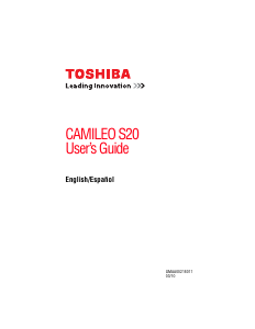 Handleiding Toshiba Camileo S20 Camcorder