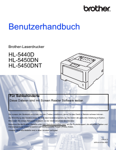 Bedienungsanleitung Brother HL-5450DN Drucker