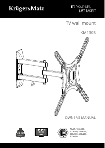 Manual Krüger and Matz KM1303 Suport pe perete