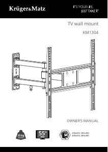 Manuál Krüger and Matz KM1304 Držák na stěnu