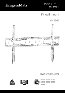 Manual Krüger and Matz KM1306 Suport pe perete