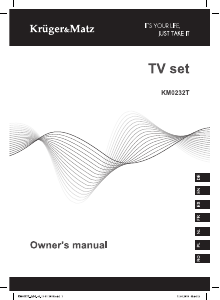 Manual de uso Krüger and Matz KM0232T Televisor de LED