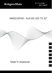 Manual de uso Krüger and Matz KM0232FHD Televisor de LED