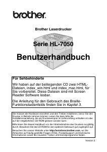 Bedienungsanleitung Brother HL-7050 Drucker