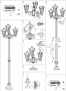 Manuale Eglo 22145 Lampada