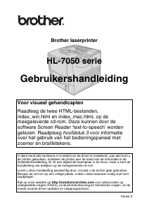 Handleiding Brother HL-7050N Printer