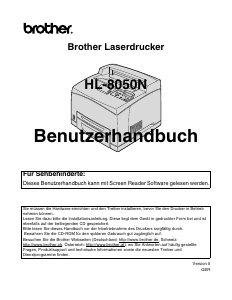 Bedienungsanleitung Brother HL-8050N Drucker