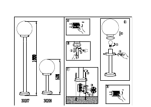 Hướng dẫn sử dụng Eglo 30206 Đèn